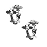 TRIPLE DYT HOOP EARRING