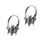 BAT HOOP EARRING
