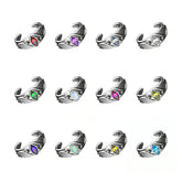 BIRTHSTONE EAR CUFF