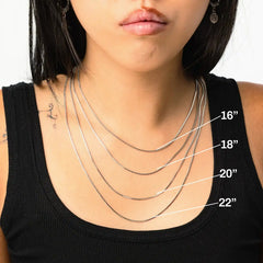 STAINLESS STEEL SQUARE SNAKE CHAIN