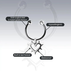FAUX SPIKED HEART SEPTUM