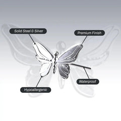 BUTTERFLY EARRING (STUD)