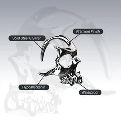 SKULL HOOP EARRINGS