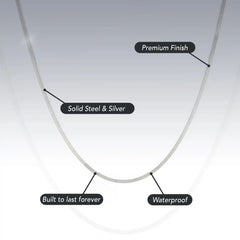 1.5MM STERLING SILVER SQUARE SNAKE CHAIN