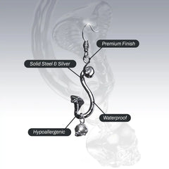 SNAKE SKULL EARRING