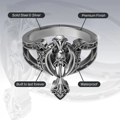 TRIBAL CROSS RING