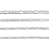 STERLING SILVER FIGARO CHAIN