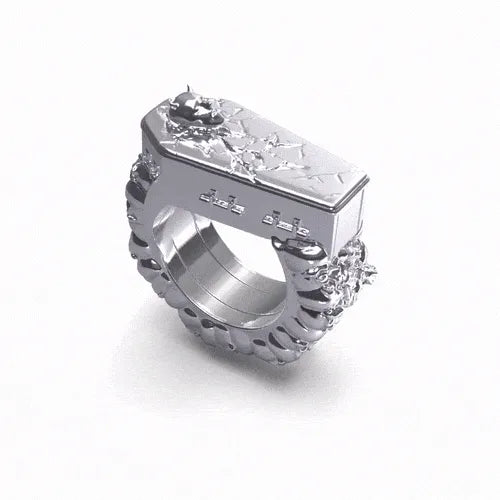 FALLEN ANGEL COFFIN RING