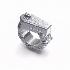 FALLEN ANGEL COFFIN RING