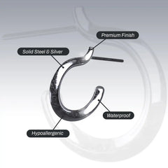 PLAIN OPEN HOOP EARRING