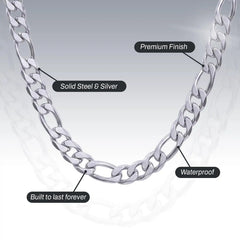 STAINLESS STEEL FIGARO CHAIN