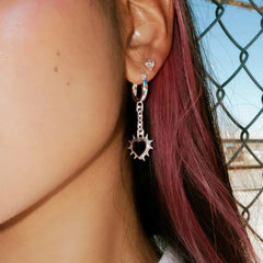 SPIKE HEART EARRING